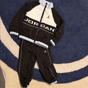 Jordan Kids Black and White Jogger Set